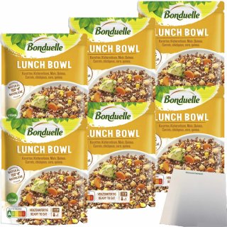 Bonduelle Lunch Bowl Quinoa 6er Pack (6x250g Beutel) + usy Block