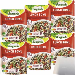Bonduelle Lunch Bowl Bulgur 6er Pack (6x250g Beutel) + usy Block