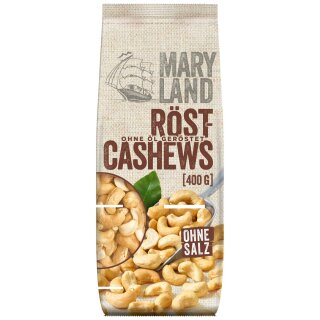Maryland Röst-Cashews ohne Öl (1x400g Beutel)