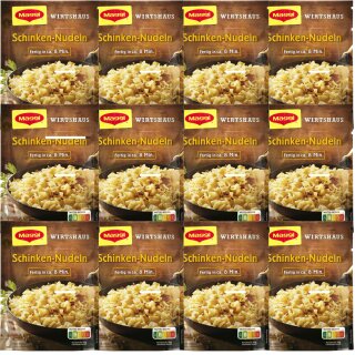Maggi Wirtshaus Schinken-Nudeln VPE (12x168g Packung)