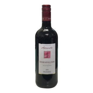 Moselland Akzente Dornfelder Rotwein halbtrocken 11,5% Vol (0,75l Flasche)