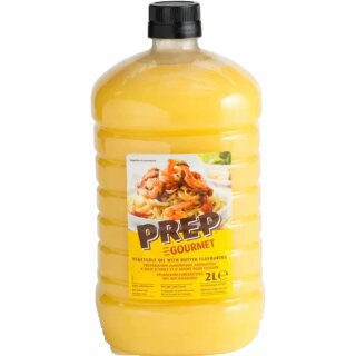 Prep Gourmet Pflanzenöl mit Butteraroma (2 L Flasche)