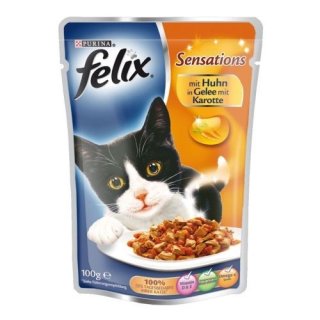Felix Sensations Huhn & Karotten in Gelee, 100g