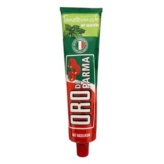 Oro di parma Tomatenmark mit Basilikum (200g Tube)