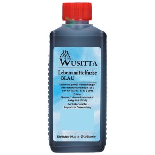 Wusitta Lebensmittelfarbe blau (250ml)