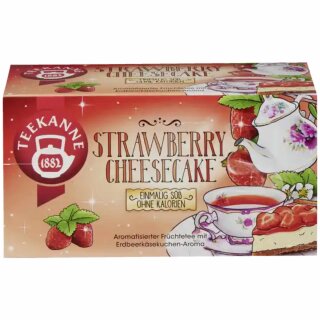 Teekanne Strawberry Cheesecake Früchtetee (18x2,25g Teebeutel)