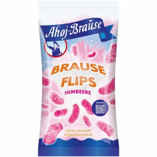 Ahoj-Brause Brause Flips Himbeere (60g Packung)
