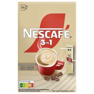 Nescafe 3 in1 Creamy Latte (10x15g Packung)