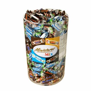 Miniatures Mix, Mars, Snickers, Bounty & Twix, (3 KG Packung)