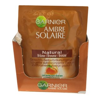 Garnier Ambre Solaire Natural Bräuner Gesichts-Selbstbräunungstuch (1St)