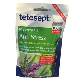 tetesept Meeressalz Anti Stress mit Lavendel und indischer Melisse (80g Beutel)
