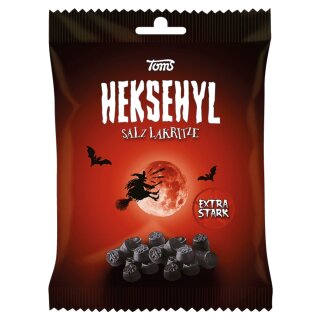 Toms Heksehyl Salzlakritz Pastillen (140g Packung)