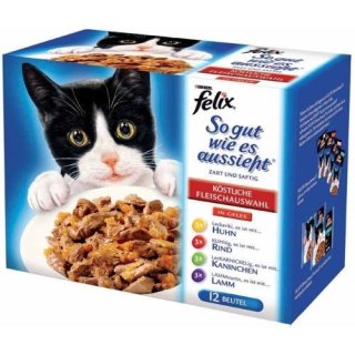 Felix So gut wie es aussieht Fleisch Mix 12x 100g