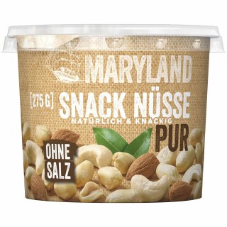 Maryland Snack Nüsse ungesalzen (275g Dose)