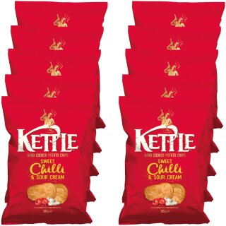 Kettle Chips mit Sweet Chili & Sour Cream (10x130g Packung)