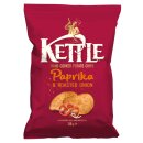 Kettle Chips mit Paprika und Zwiebel (10x130g Packung)