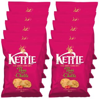 Kettle Chips mit süßer Chili (10x130g Packung)