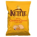 Kettle Chips mit Cheddar-Käse und Zwiebel (10x130g Packung)