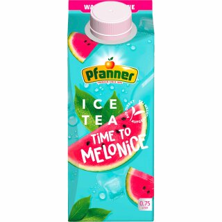 Pfanner Ice Tea Time to Melonice Eistee Melone (750ml Packung)