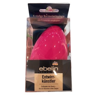ebelin Entwirrkünstler 4-stufige Borstentechnologie von Friseuren empfohlen, pink (1Stk)
