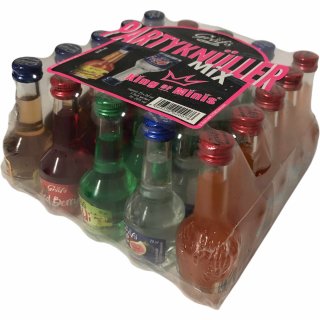 Partyknüller Mix, King of Minis, 5 Sorten, 16-20% vol (25x20ml Flasche)