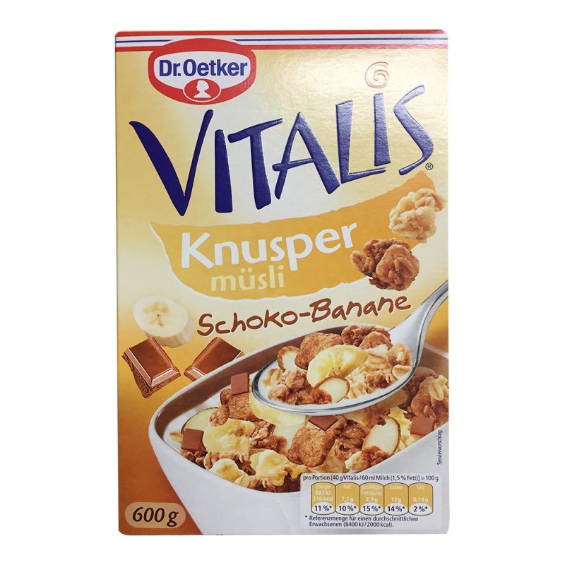 Dr. Oetker Vitalis Müsli Knusper Schoko-Banane (600g)