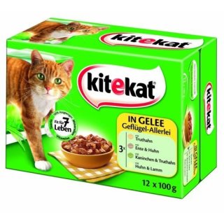 Kitekat Multipack Geflügel-Allerlei in Gelee, 12x100g