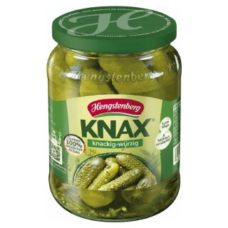 Hengstenberg Knax Gewürzgurken (670g Glas)