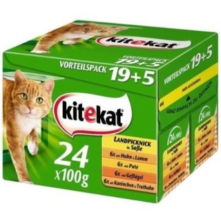 Kitekat Multipack Landpicknick in Sauce (24x100g)