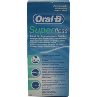Oral-B Zahnseide SuperFloss (1 Pack, 50 Stück)