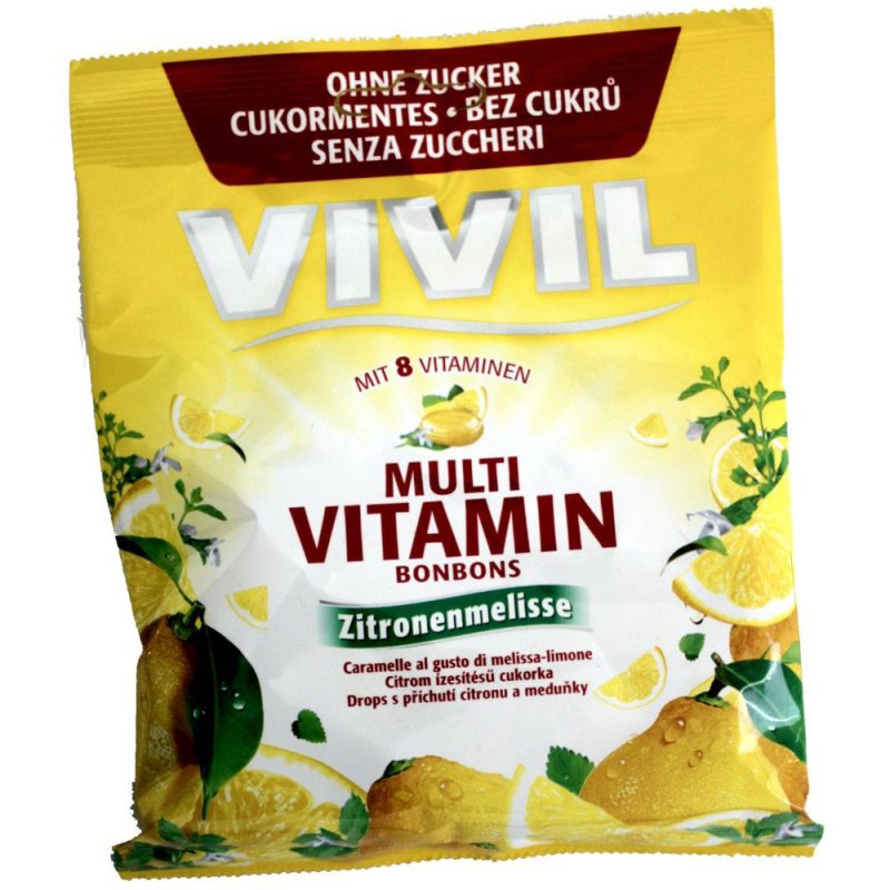 Vivil Multivitamin Bonbons Zitronenmelisse Zuckerfrei 80g Vivil Multivitamin Bonbons Zitronenmelisse Zuckerfrei 80g