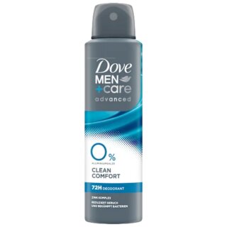 Dove Men+Care Advanced Clean Comfort ohne Aluminiumsalze mit Zink (150ml Flasche)