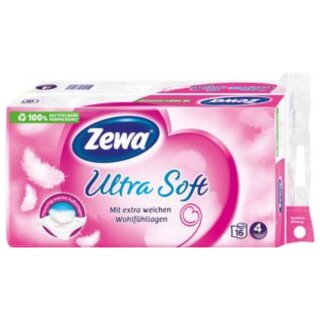 Zewa Ultra Soft Toilettenpapier, 4 lagig (16x150 Blatt)