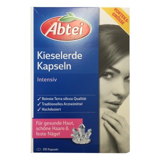 Abtei Kieselerde Intensiv für Haut, Haare, Nägel Kapseln (210 St)