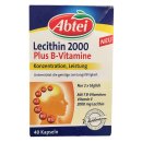 Abtei Lecithin 2000 + B-Vitamin Kapseln Konzentration, Leistung (40 Kapseln)