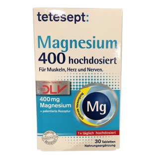 tetesept Magnesium 400 hochdosiert Tabletten (30 St)
