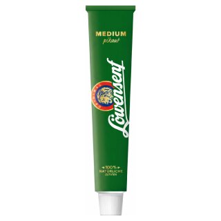 Löwensenf Medium mit 100% natürlichen Zutaten (100ml Tube)