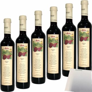 Darbo Fruchtsirup Himbeer 6er Pack (6x0,5l Flasche) + usy Block