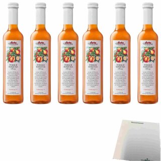 Darbo Fruchtsirup Pfirsich Maracuja 6er Pack (6x0,5l Flasche) + usy Block