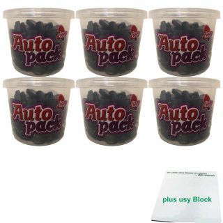 Red Band Schwarze Juwelen Lakritze Autopack 6er Pack (6x190g Dose) + usy Block