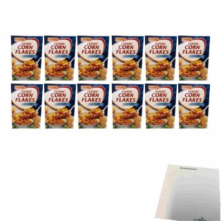 Hahne Classic Cornflakes 12er Pack (12x375g Packung) + usy Block