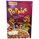 Hahne Poppies mit Honig Cornflakes 3er Pack (3x375g Packung) + usy Block
