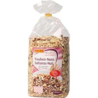 Hahne Trauben Nuss Müsli (1kg Packung)
