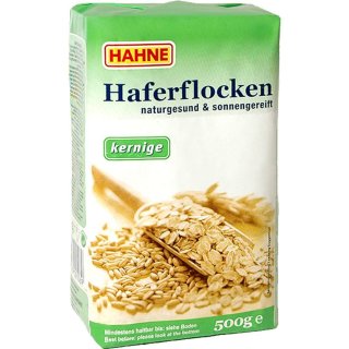 Hahne kernige Haferflocken (500g Packung)