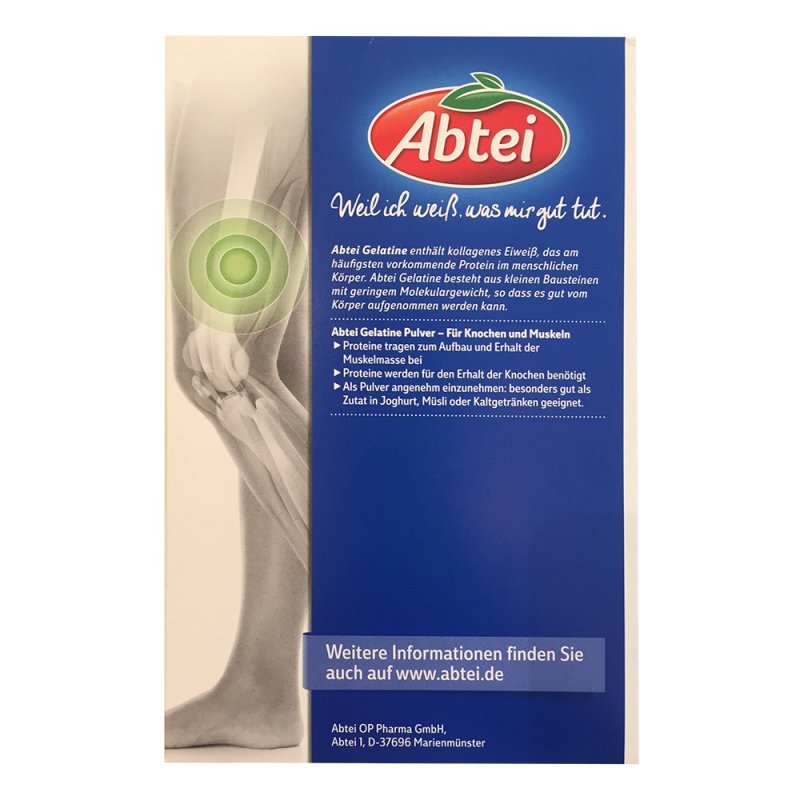 Abtei Gelatine Pulver für Muskeln und Knochen, 250 g