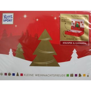 Ritter Sport Kleine Weihnachtsfreude Knusper Karamell (123g Packung)