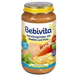 Bebivita Karottengemüse mit Nudeln und Pute, 220g