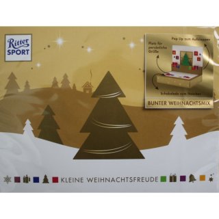 Ritter Sport Kleine Weihnachtsfreude Bunter Weihnachtsmix (123g)