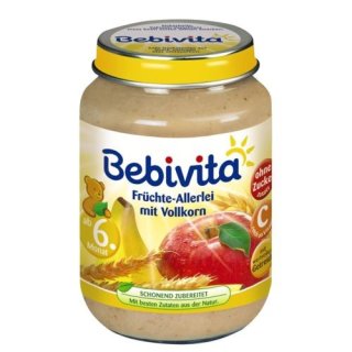 Bebivita Früchte-Allerlei mit Vollkorn, 190g