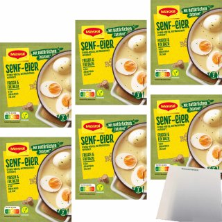Maggi Fix Senf-Eier 6er Pack (6x41g Packung) + usy Block